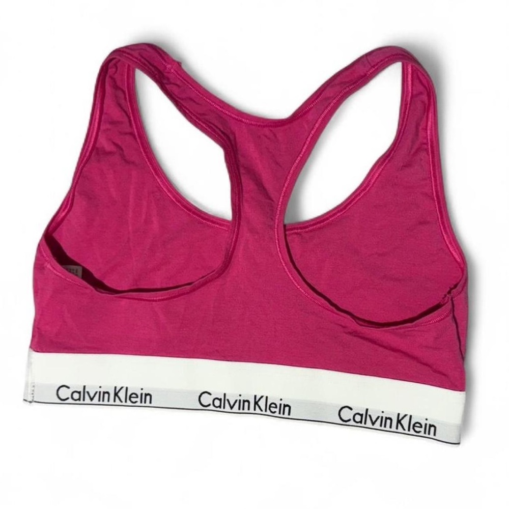 Pink Calvin Klein Racerback Bra - Picture 2 of 5